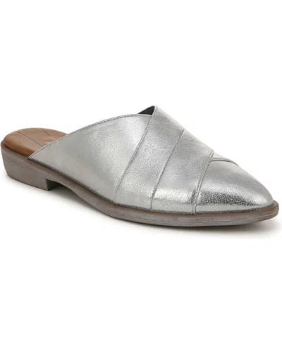 Blowfish Malibu Women's Hazel Pointed-toe Mules In Silver Faux Leather