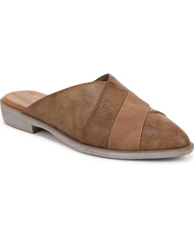 Blowfish Malibu Women's Hazel Pointed-toe Mules In Tan Faux Nubuck