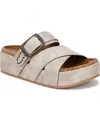 Blowfish Malibu Women's Iris Platform Slide Sandals In Cloud Faux Leather
