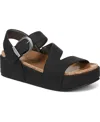 Blowfish Malibu Isabel Platform Sandal In Black Faux Nubuck