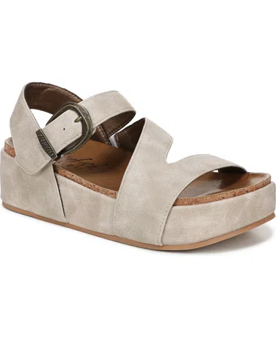 BLOWFISH MALIBU WOMEN'S ISABEL STRAPPY OPEN ROUND TOE PLATFORM SANDALS
