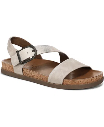 Blowfish Malibu Women's Lance Strappy Open Round Toe Platform Sandals In Cloud Faux Leather