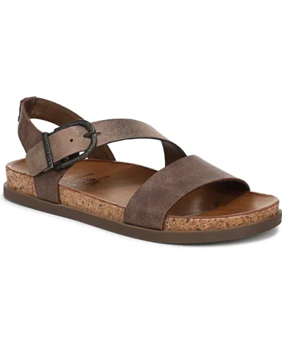 BLOWFISH MALIBU WOMEN'S LANCE STRAPPY OPEN ROUND TOE PLATFORM SANDALS