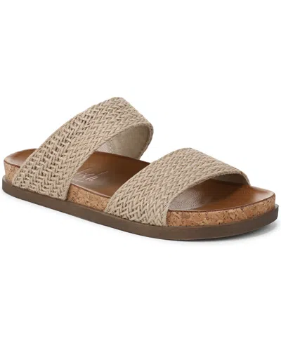 Blowfish Malibu Women's Leah Open Round Toe Slide Platform Sandals In Sunbleached Jute