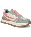 Blowfish Malibu Womens Watermelon Retro Lace-up Sneakers -leo In Watermelon Multi Microsuede,faux Leather
