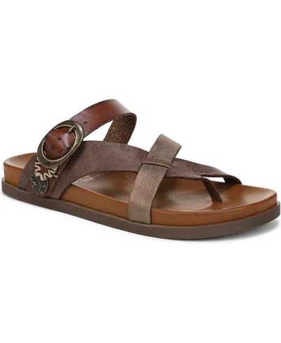 BLOWFISH MALIBU WOMEN'S LILAC THONG SLIDE PLATFORM SANDALS