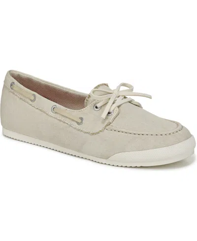 Blowfish Malibu Women's Low Tide Round Toe Boat Shoes In White Canvas