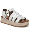 Blowfish Malibu Madrid 2 Espadrille Platform Wedge Sandal In White Faux Leather