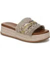 Blowfish Malibu Women's Miami Slide Platform Sandals In Gold Multi Woven