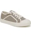 Blowfish Malibu Women's Mystical Lace Up Platform Sneakers In Taupe,silver Metallic Weave