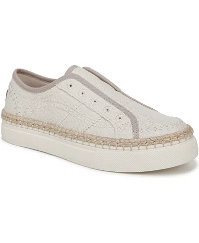Blowfish Malibu Women's No Chill Slip On Sneakers In Cream,silver Fabric