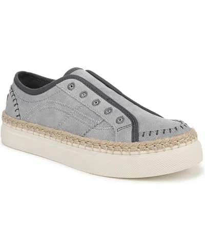 Blowfish Malibu Women's No Chill Slip On Sneakers In Raindrop Grey Twill Fabric