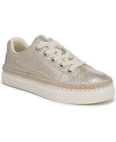 Blowfish Malibu Women's Northshore Lace Up Sneakers In Cream,silver Fabric
