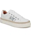 Blowfish Malibu Women's Northshore Lace Up Sneakers In White Multi Twill Fabric