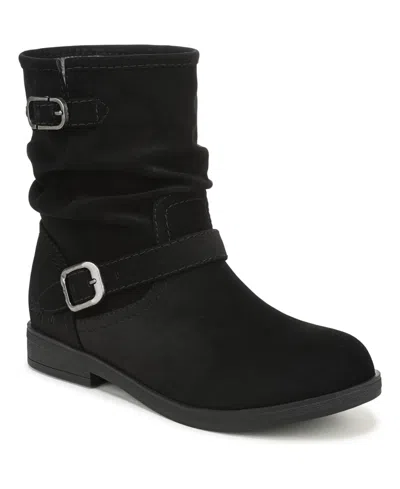 Blowfish Malibu Women's Piers Slouch Slip-on Almond Toe Faux Leather Boots In Black