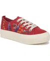 Blowfish Malibu Women's Sadie-sun Embroidered Lace Up Platform Sneakers