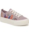 Blowfish Malibu Women's Sadie-sun Embroidered Lace Up Platform Sneakers