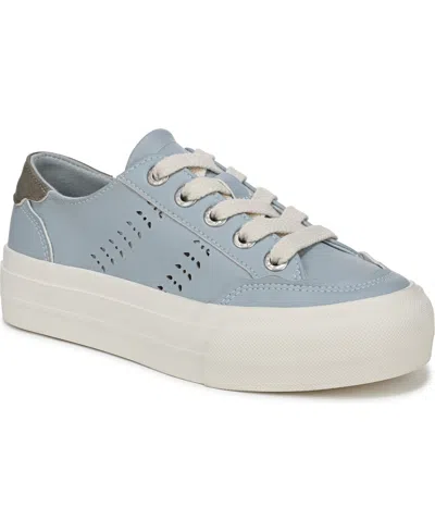 Blowfish Malibu Women's Shade Lace Up Platform Sneakers In Blue Faux Leather