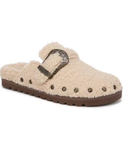 Blowfish Malibu Women's Skylar Cozy Slip On Clogs In Natural Beige Faux Shearling