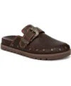 Blowfish Malibu Women's Skylar Slip On Clogs In Brown Distressed Faux Leather