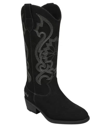 Blowfish Malibu Stutter Cowboy Boot In Black