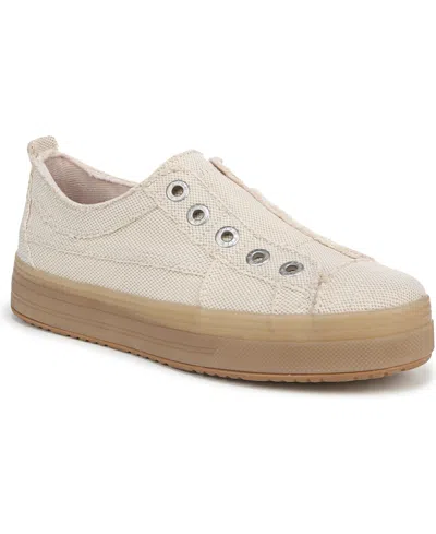 Blowfish Malibu Women's Super Play Slip On Platform Sneakers In Cream Canvas