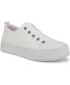 Blowfish Malibu Women's Super Play Slip On Platform Sneakers In White Canvas