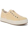 Blowfish Malibu Women's Super Play Slip On Platform Sneakers In Yellow Canvas