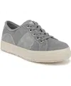 Blowfish Malibu Women's Super-smile Lace Up Platform Sneakers In Raindrop Grey Canvas
