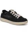 Blowfish Malibu Women's Tanline Round Toe Lace Up Sneakers In Black Fabric,mesh
