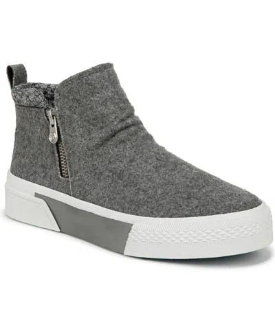 Blowfish Malibu Women's Walkabout Platform Sneaker Booties In Grey Flannel Fabric