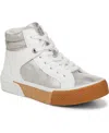 Blowfish Malibu Women's Waverly High Top Lace Up Platform Sneakers In White,silver Faux Leather