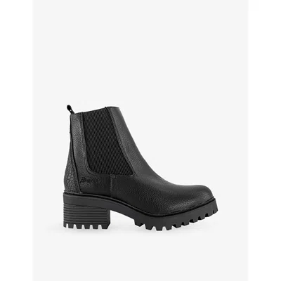 Blowfish Malibu Womens Leven Faux-leather Chelsea Boots Black Eur 38/5 Uk