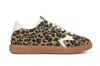 Blowfish Malibu Womens Leopard Brown Lace-up Sneakers - Tastic In Multi