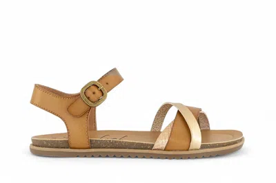 Blowfish Malibu Womens Tan Strappy Buckle Wedge Sandals - Monti-b In Brown