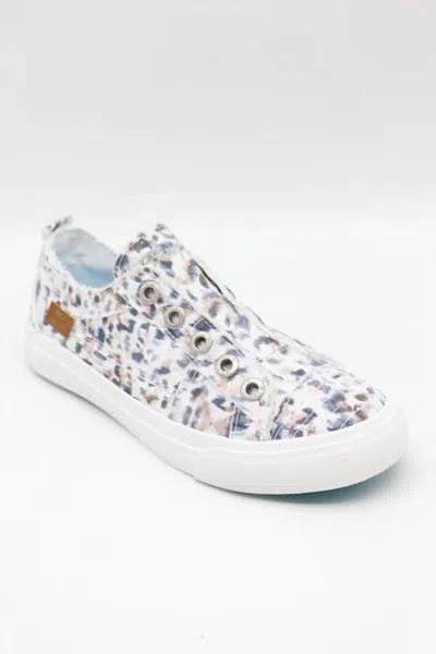 Blowfish Play Sneaker In Off White Rainforest Leopard