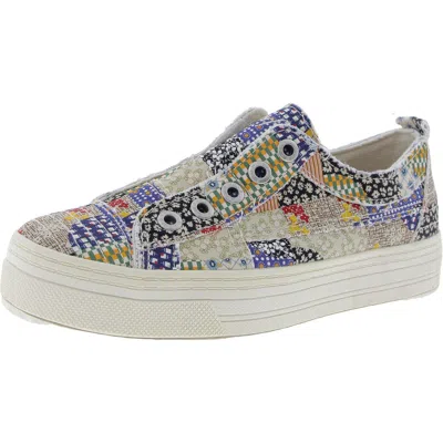 Blowfish Super Play Womens Laceless Manmade Casual And Fashion Sneakers In Multi