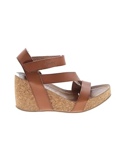 Pre-owned Blowfish Wedges In Brown