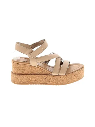 Pre-owned Blowfish Wedges In Tan