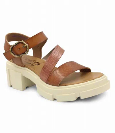 Blowfish Women's Capetown Platform Sandal In Wood Dile/dyecut/amazon Rawhide