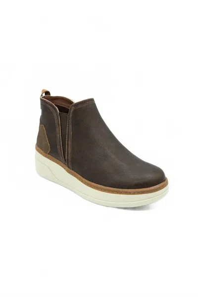 Blowfish Women's Charming Wedge Sneaker Boots In Dark Brown In Multi