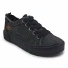 Blowfish Women's Clay Sneaker In Black Smoked 16 oz Canvas / Black Foxing In Multi