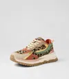 Blowfish Women's Color Block Platform Sneakers In Leopard In Multi
