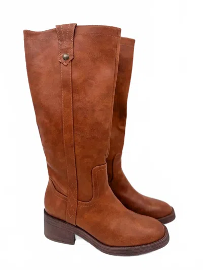 Blowfish Women's Faux Leather Tall Boots In Cognac Brown