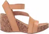 Blowfish Women's Hapuku Wedge Sandal In Beige Nude Dyecut