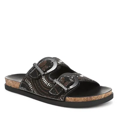 Blowfish Women's Lima Sandal In Black Met Stones In Multi