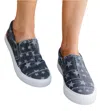 Blowfish Women Maddox Sneaker In Charcoal Galaxy In Multi