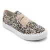 Blowfish Women's Marley Sneaker In Natural Pongo Cat Canvas In Multi