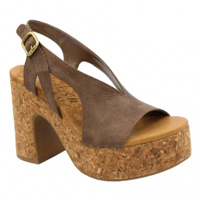 Blowfish Women's Partea Sandal In Light Taupe Prospector In Multi