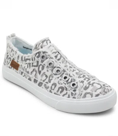 Blowfish Women's Play Sneaker Shoe In Gray Paper Cat In Multi